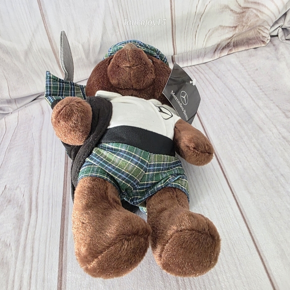 Mercedes Benz Golfer Teddy Bear Plush Stuffed Toy St Andrews Links 10 Inch 2015 - Picture 5 of 9